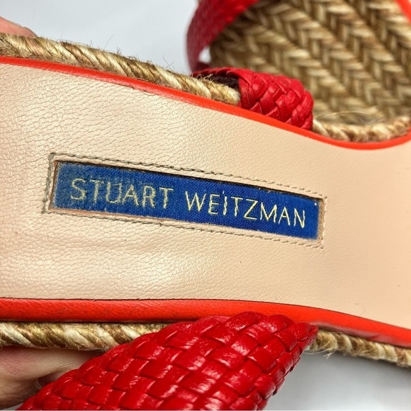 Stuart Weitzman Elsie espadrille wedge Sandals size 7.5 - Picture 7 of 9